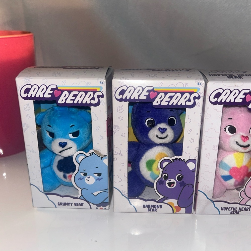 Care Bears Grumpy, Harmony, and Hopeful Heart Plush Set